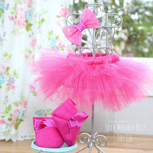 Magenta Ballerina Tutu Set for SMB Toy Co. Dolls