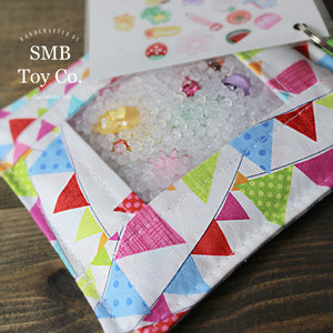 I-Spy Pouch - Handheld Bag - Rainbow Bunting Flags