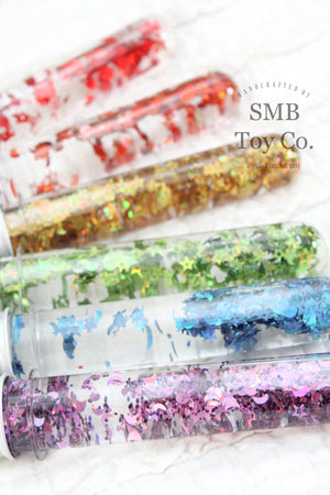 Rainbow Sensory Glitter Tubes - Set of 6