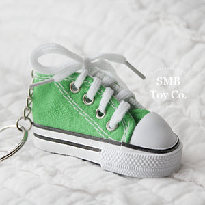 Keychain - Backpack/ Bag Charm - Tennis Shoe - Green
