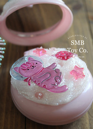 Decoden Mirror Brush Compact - Astro Kitty - 001