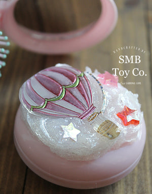 Decoden Mirror Brush Compact - Pink Hot Air Balloon