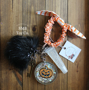 Keychain Set - Halloween Retro Pumpkin