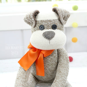 Sock Monkey Dog Doll, More Color Options Available